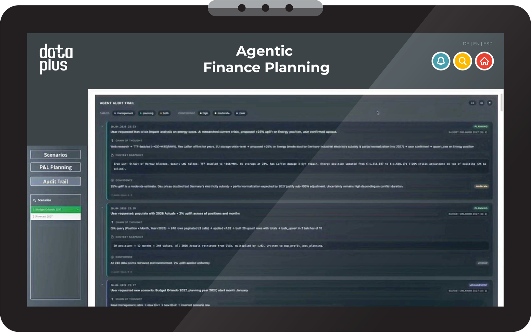 data+ Agentic Finance Planning — KI-gestützte Finanzplanung mit Qlik MCP Writeback